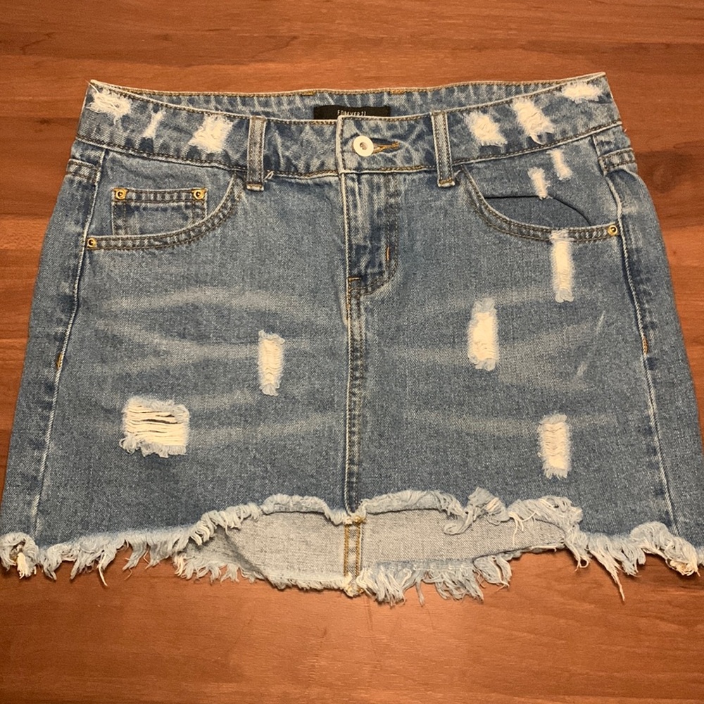 Forever 21 Denim Mini Skirt